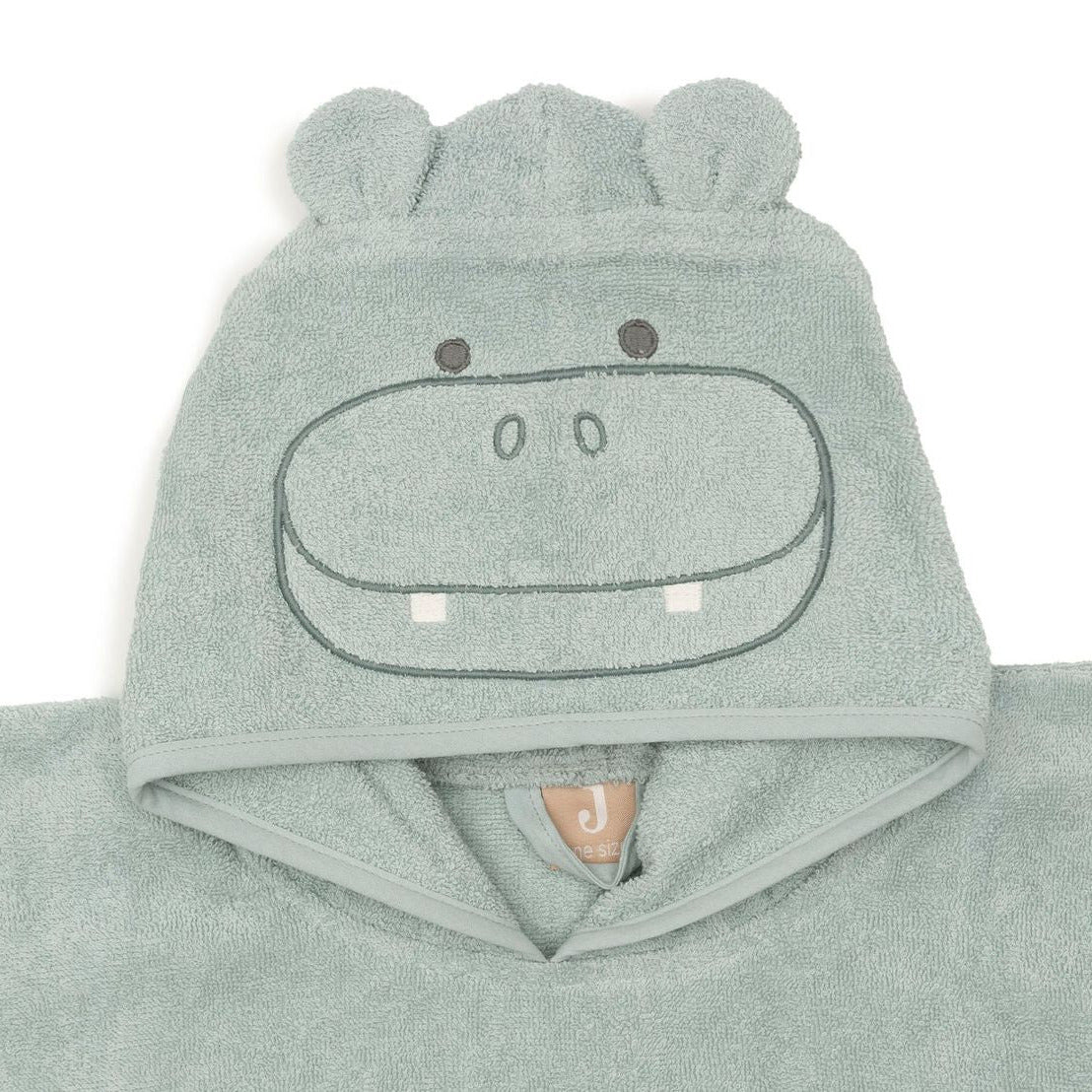 Badeponcho Hippo personalisiert mit Namen  1 - 4 Jahre