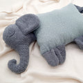 Kuschelkissen Kleiner Elefant mit Frottee und Musselin in Wunschfarbe