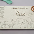 Frühstücksbrettchen Dschungel mit Namen