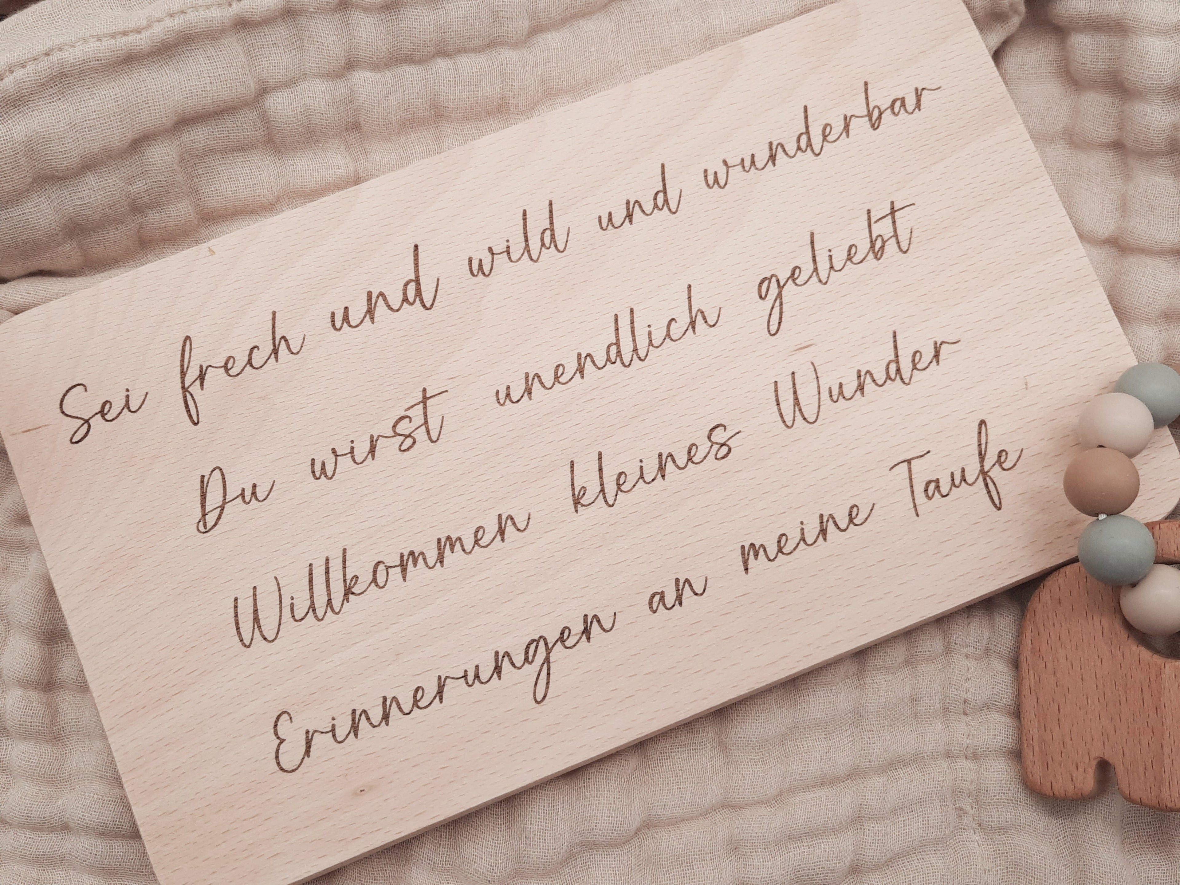 Personalisierte Erinnerungsbox Olivenkranz und Spruch nach Wahl