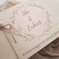 Personalisierte Erinnerungsbox Hochzeit Kranz