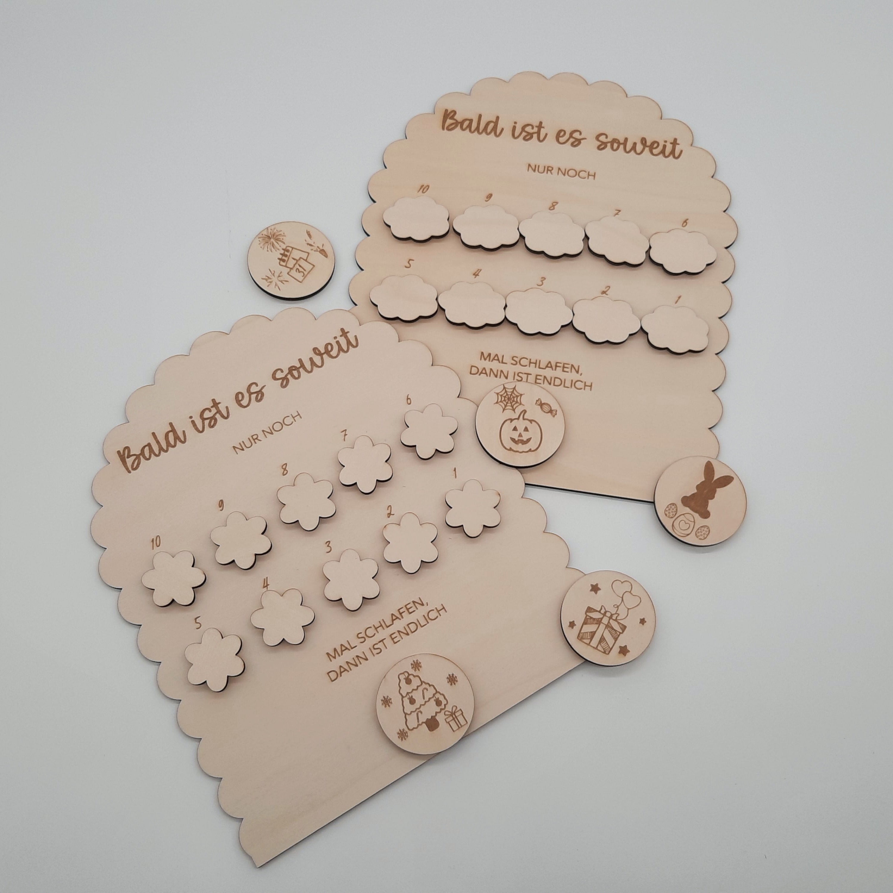 Countdownkalender aus Holz