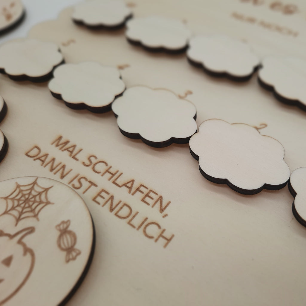 Countdownkalender aus Holz