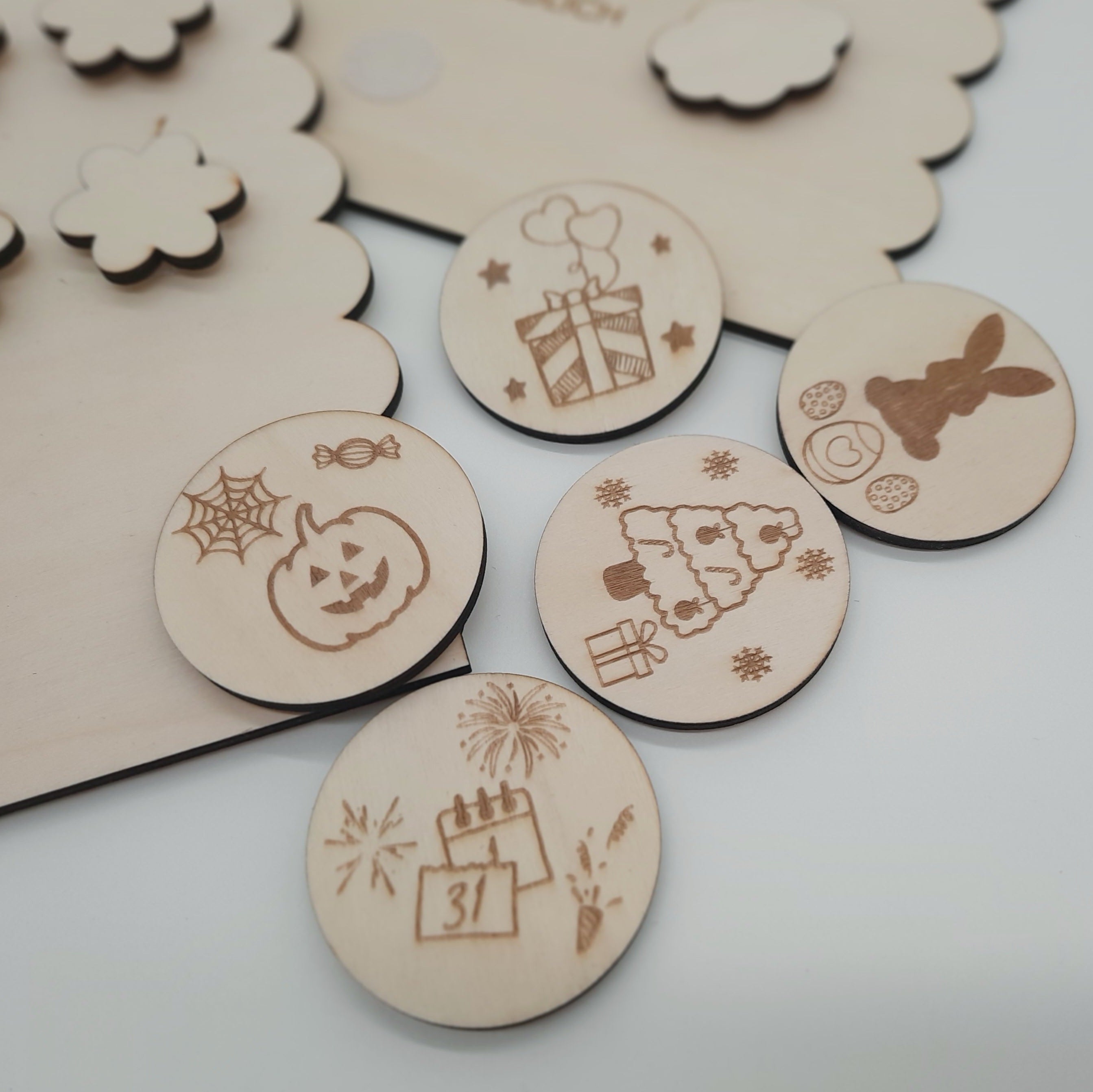 Countdownkalender aus Holz