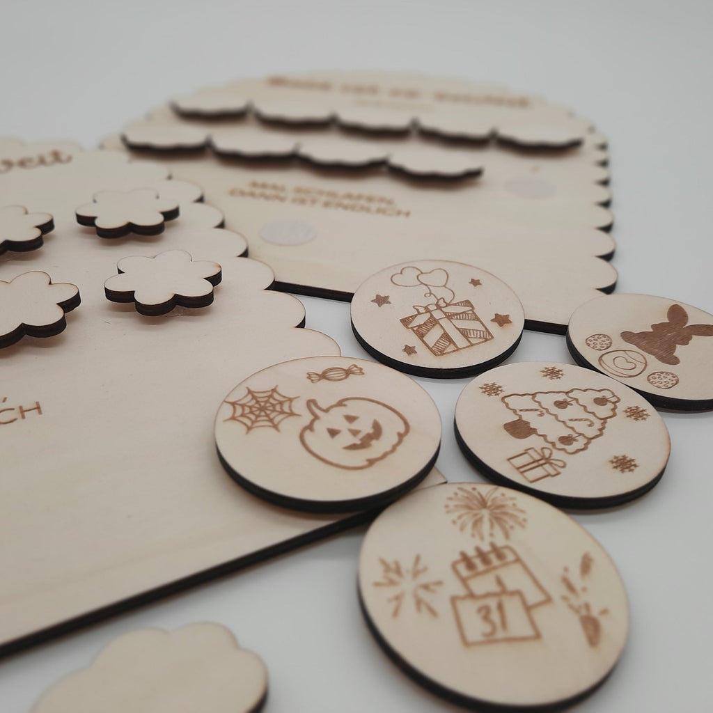 Countdownkalender aus Holz