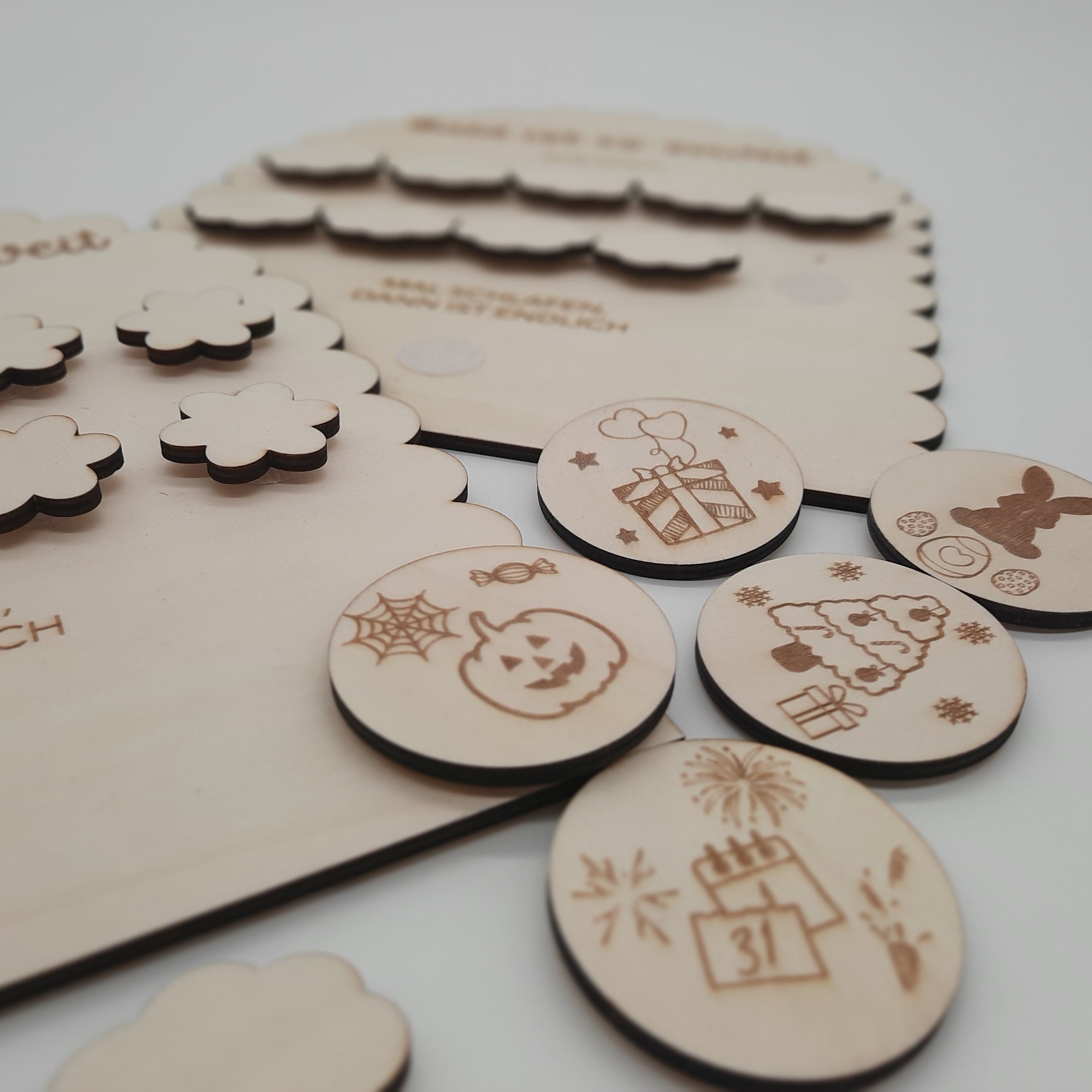 Countdownkalender aus Holz