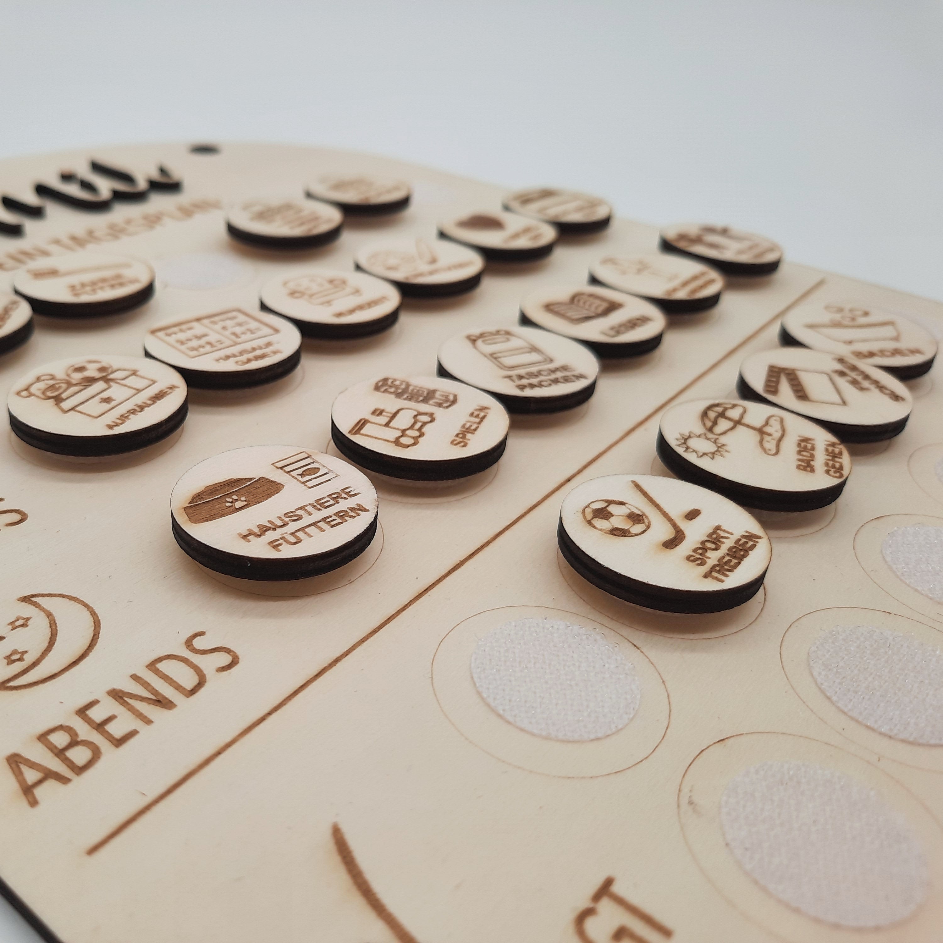 Tagesplaner aus Holz