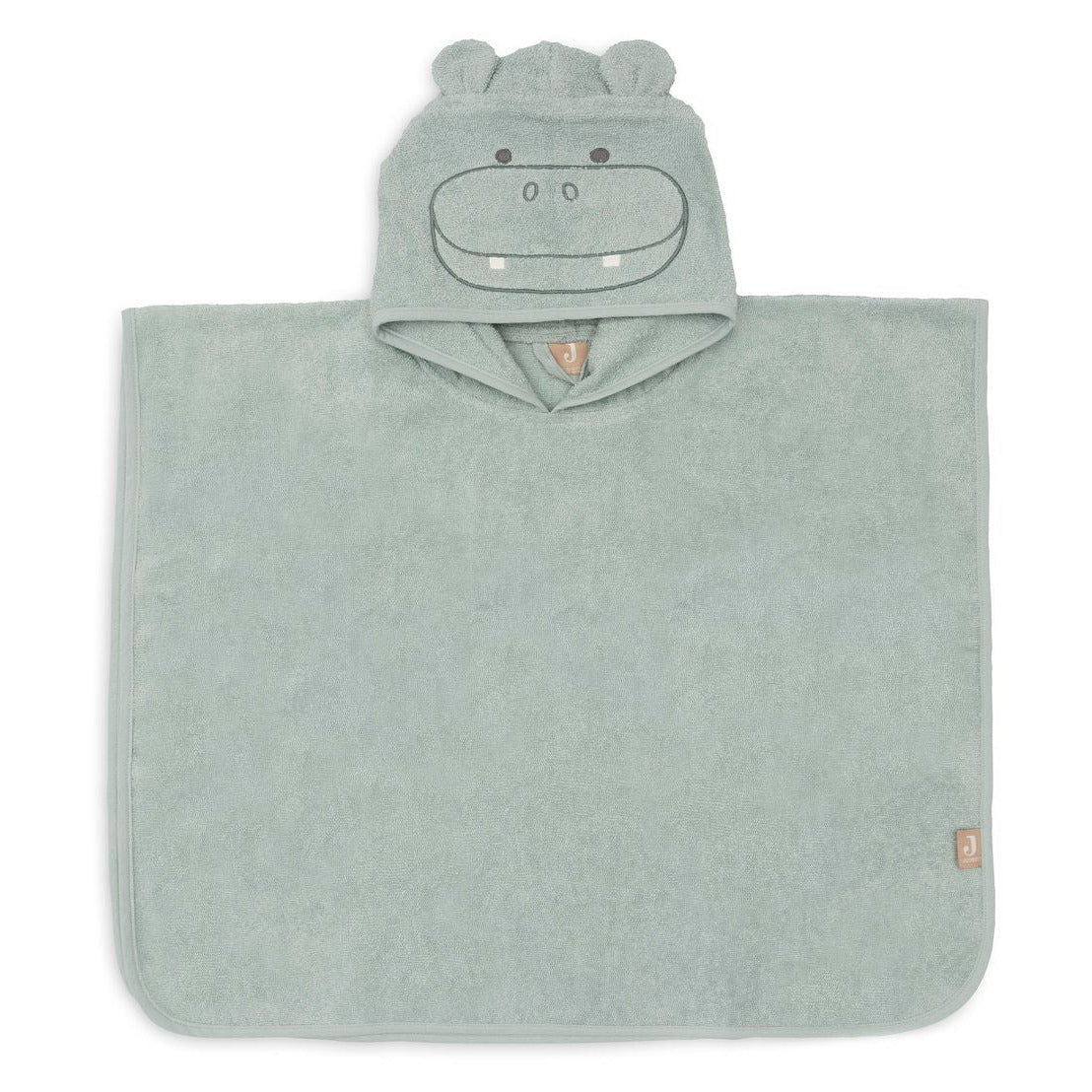 Badeponcho Hippo personalisiert mit Namen  1 - 4 Jahre