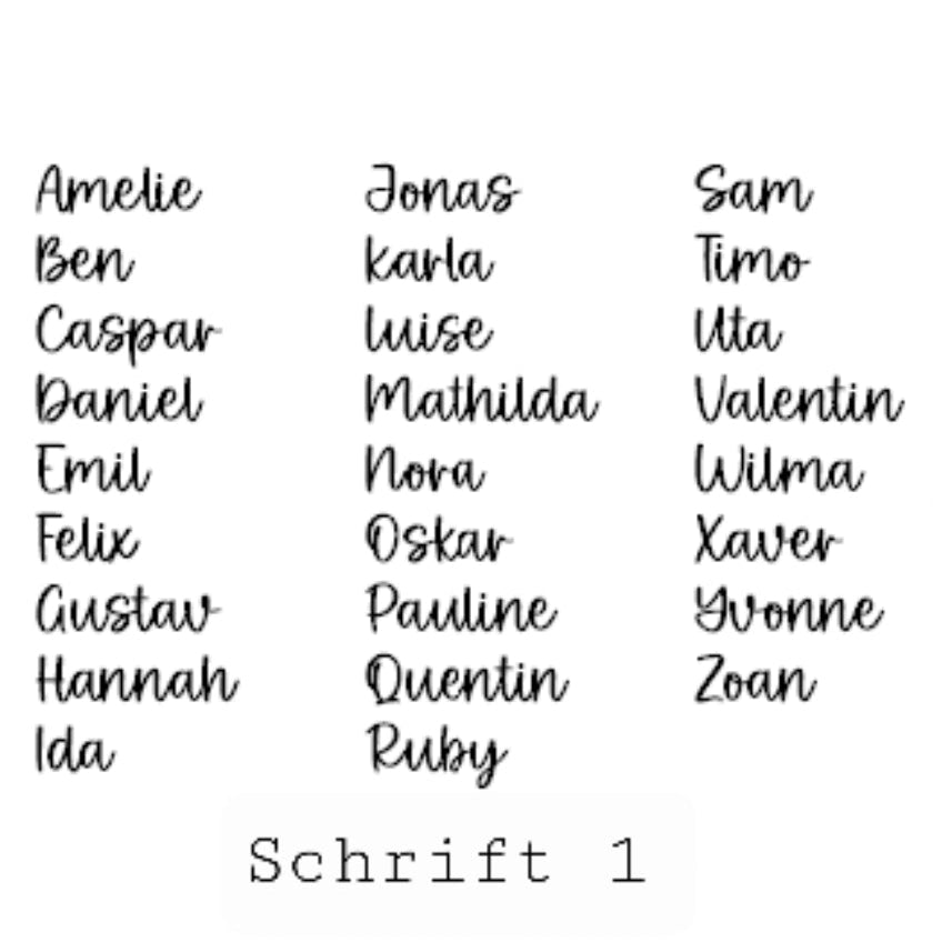 Holz Schriftzug mit Wunschname