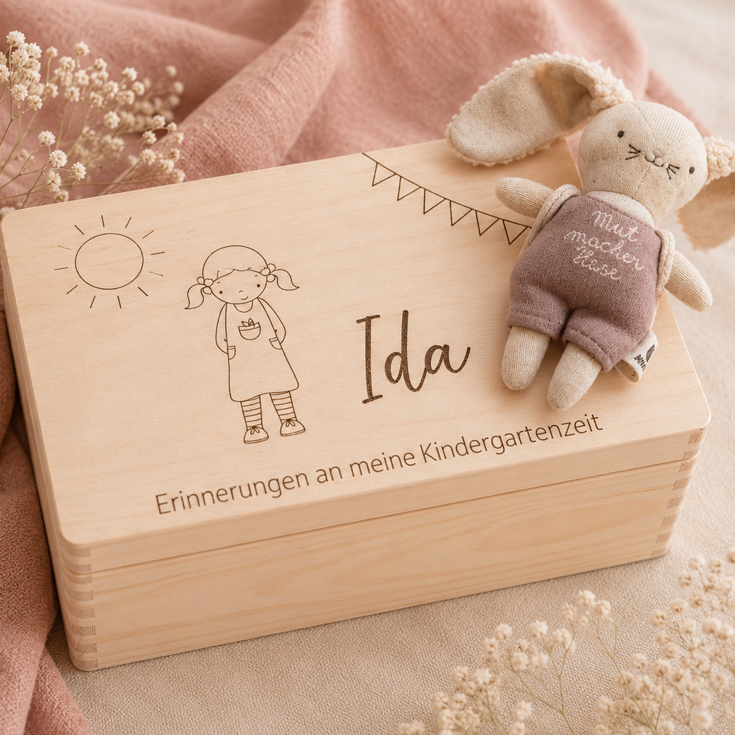 Personalisierte Erinnerungsbox Kindergarten