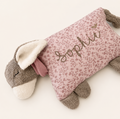 Kuschelkissen Eselchen mit Frottee und Musselin in Wunschfarbe