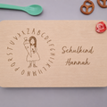 Frühstücksbrettchen Schulkind Mädchen