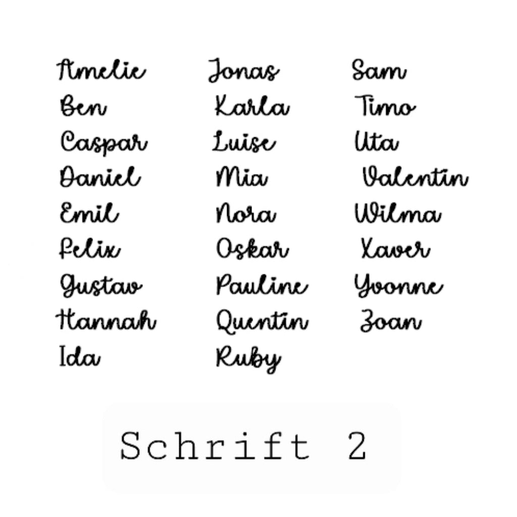 Holz Schriftzug mit Wunschname