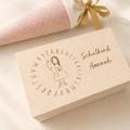 Personalisierte Erinnerungsbox Einschulung