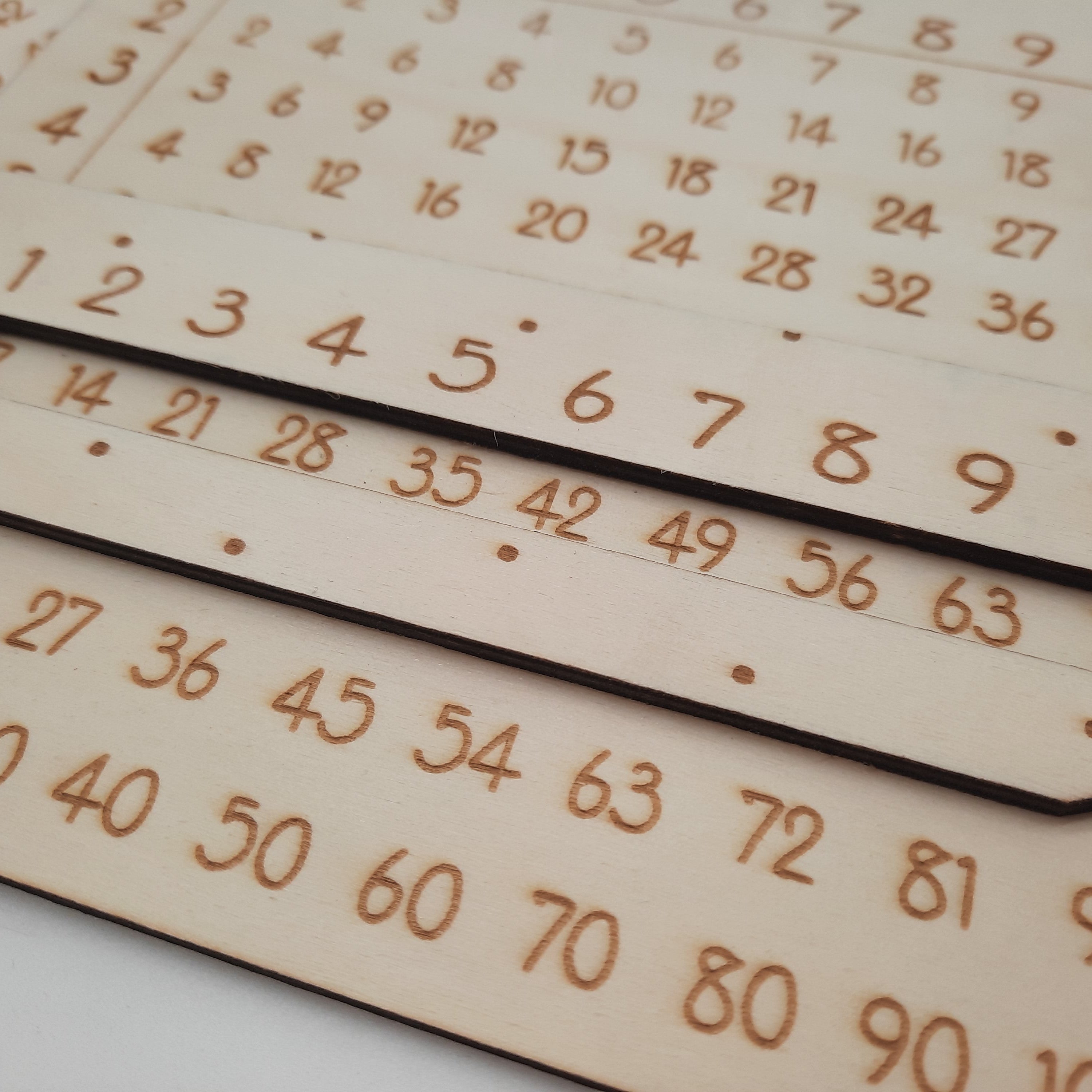 Einmaleins  Lerntafel mit Schieber personalisierbar