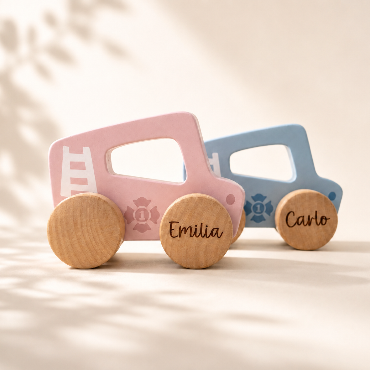 Small Foot Schiebeauto rosa oder blau personalisierbar